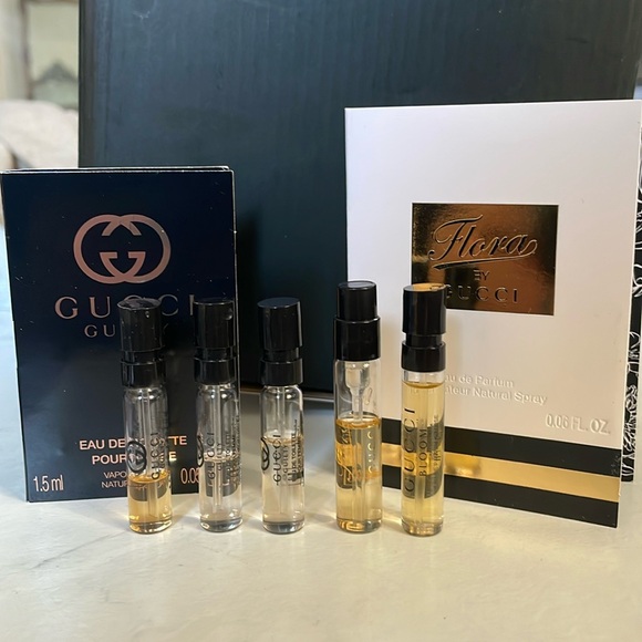 Gucci Sampler Guilty Guilty Intense Flora by Gucci Bloom 5 samples spray mini - Picture 2 of 2